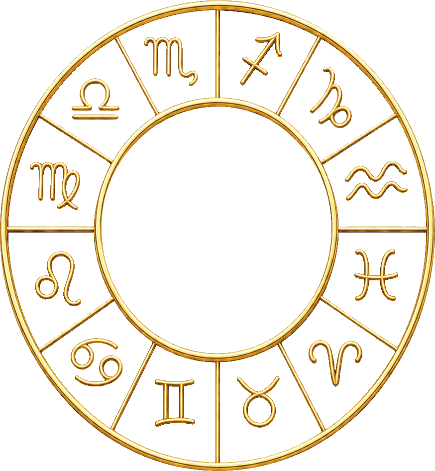 Ruota zodiacale dorata